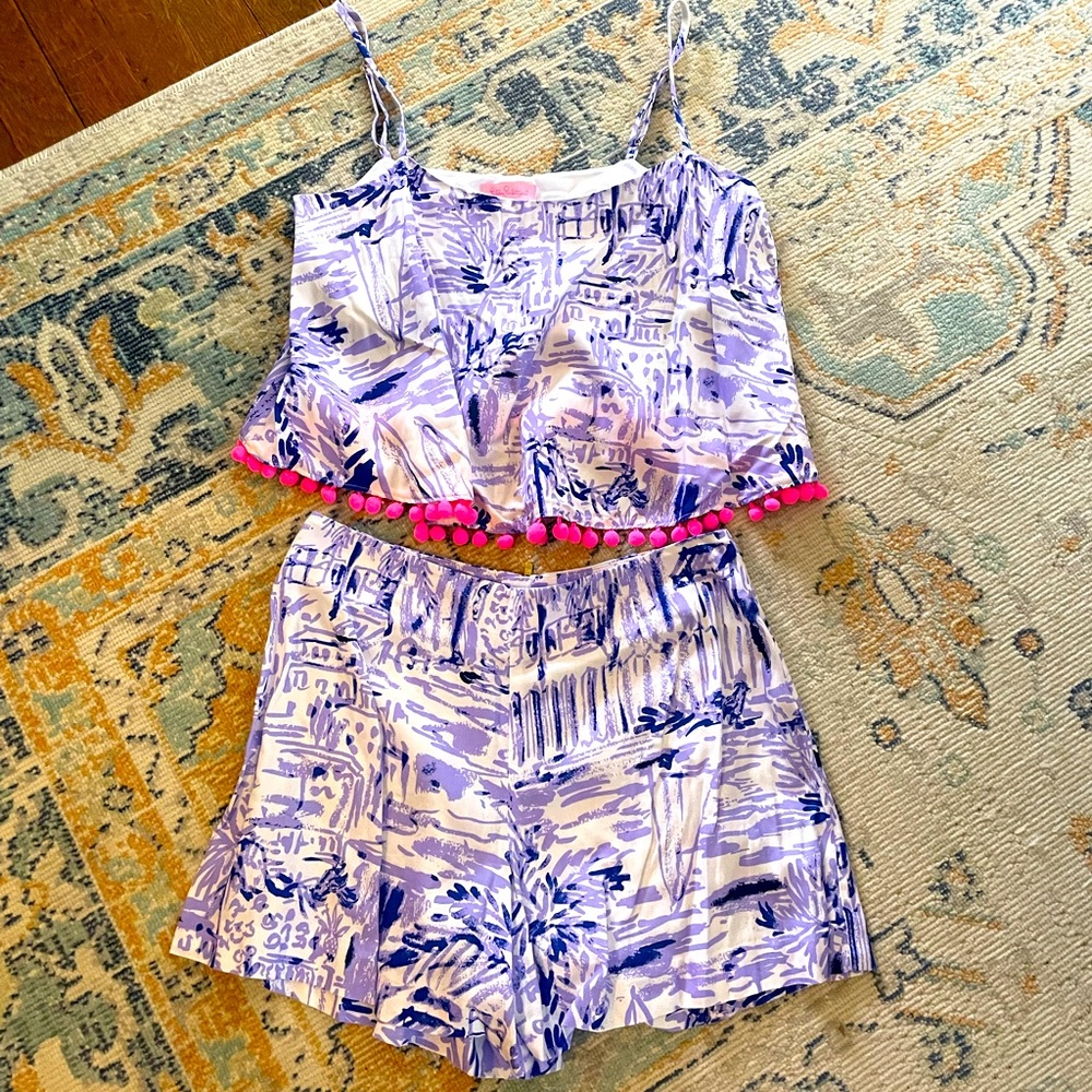 2 piece Lilly Pulitzer short and top